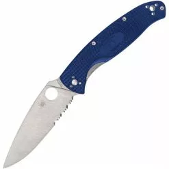 Spyderco Knives Spyderco 142PSBL Resilience Linerlock Blue