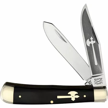 Battle Axe Knives Battle Axe 6219BHE EDC Trapper Buffalo 2nd