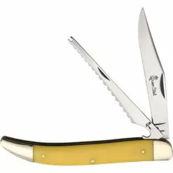 Queen City Knives 46Y Fish Knife Yellow Handle