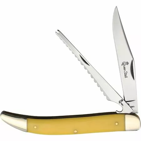 Queen City Knives 46Y Fish Knife Yellow Handle