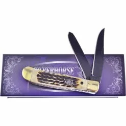 Frost Cutlery & Knives Frost SHS108BT Trapper Torched Bone