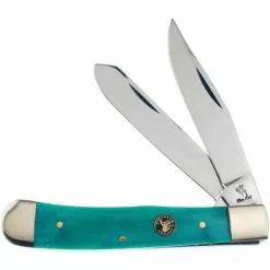 Frost Cutlery & Knives Frost WT312GSB Trapper Green Bone