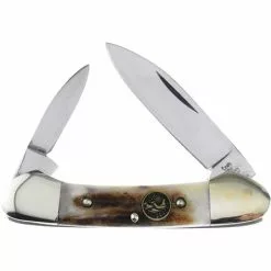 Hen & Rooster Knives Hen & Rooster 102DS Small Canoe Deer Stag