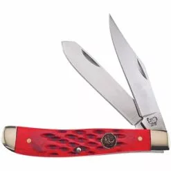 Hen & Rooster Knives Hen & Rooster 412RPB Trapper Red Bone