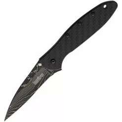 Kershaw Knives Kershaw 1660CFDAM Leek Linerlock A/O CF Damascus