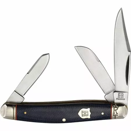 Rough Rider Knives Rough Rider 2344 Stockman Denim Micarta