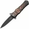 China Made 300569SS Skull Linerlock A/O Stacked